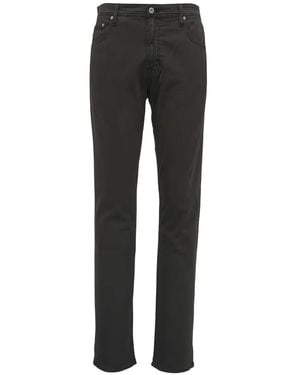 AG Jeans Belt-Loop Buttoned Trousers - Black