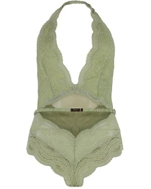 Gucci Floral Lace Bodysuit - Green