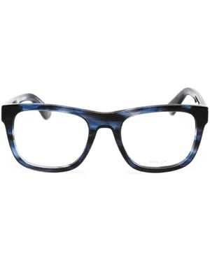 Police Rectangle-Frame Glasses - Black