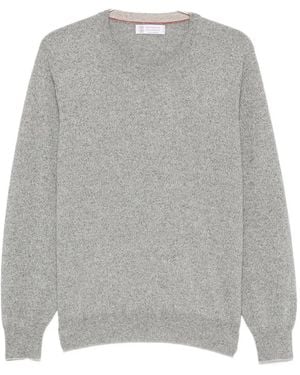 Brunello Cucinelli Cashmere Crew-Neck Sweater - Grey