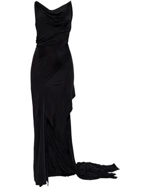 DSquared² Draped Maxi Dress - Black
