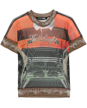 OTTOLINGER Camiseta con polo estampado - Naranja