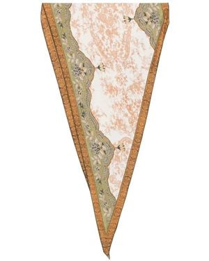 Pierre Louis Mascia Floral-Print Scarf - White