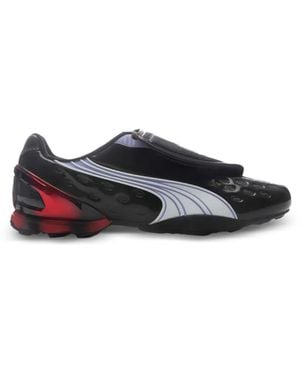 PUMA Vs-1 Contact Logo-Patch Sneakers - Black