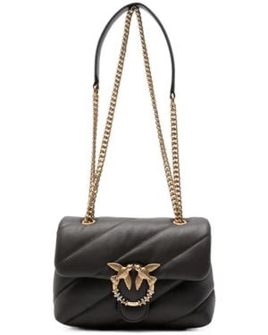 Pinko Mini Puff New Buckle Shoulder Bag - White