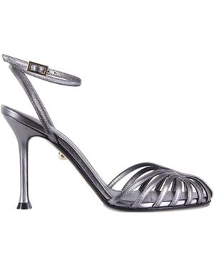 ALEVI 95Mm Ally Heeled Court Shoes - Metallic