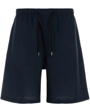 Cellar Door Drawstring Bermuda Shorts - Blue