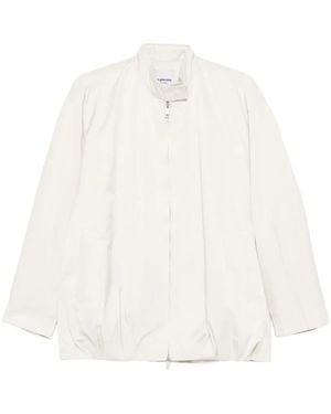LA PISCINE Zip Bomber Jacket - White