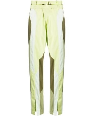 Kiko Kostadinov Daintree Straight-Leg Panelled Trousers - Yellow