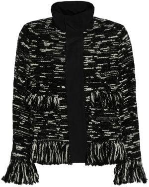 Sacai Giacca Con Frange - Nero