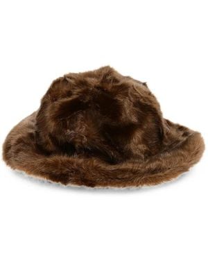 DSquared² Faux-Fur Bucket Hat - Brown