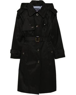 London Fog Trenchcoat Met Ceintuur - Zwart