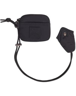 Maison Kitsuné Logo-Patch Pouch Bag - Black