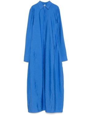 TOTEME Silk Chemisier Dress - Blue
