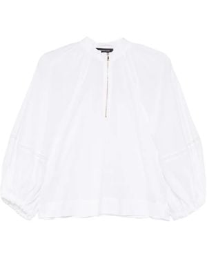 Fabiana Filippi Blouse À Manches Bouffantes - White