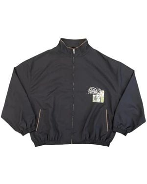 PALY Graphic-Print Zip-Up Jacket - Black