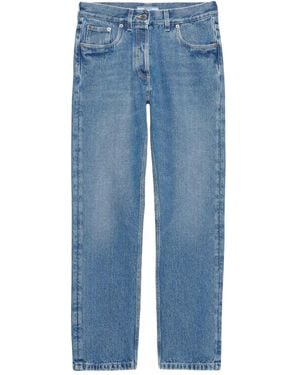 Prada Logo-plaque Jeans - ブルー
