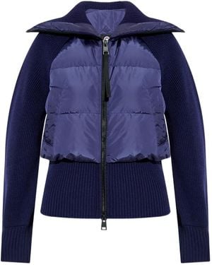 Canada Goose Astoria Quilted Wool-Knit Jacket - Blue