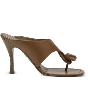 Loewe Toe-Strap Sandals - Brown