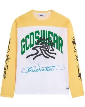 Gcds Sunset Long-Sleeve T-Shirt - White