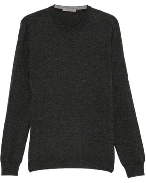 Corneliani Pullover Mit Rundem Ausschnitt - Schwarz