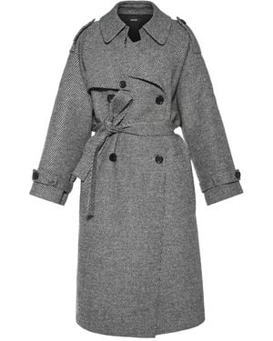 ANOUKI Belted Coat - Grey
