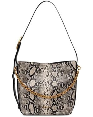MICHAEL Michael Kors Snake-Effect Chain-Detail Shoulder Bag - White