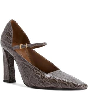Giuseppe Zanotti 90Mm Brita Crocodile-Effect Buckle Court Shoes - Brown