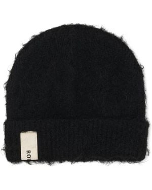 ROUGH Fuzzy Beanie Hat - Zwart