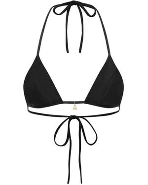 FAE SWIM Honey Tie-Detail Bikini Top - Blue