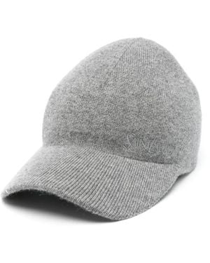 Saint Laurent カシミアニット キャップ - グレー