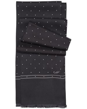 Elizabetta Foulard Savona En Soie À Pois - Black