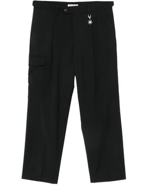 Manuel Ritz Pleated Cargo Trousers - Black