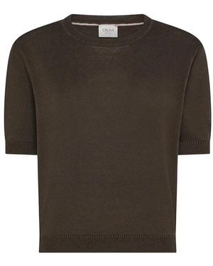 Cruna Short-Sleeve Top - Brown