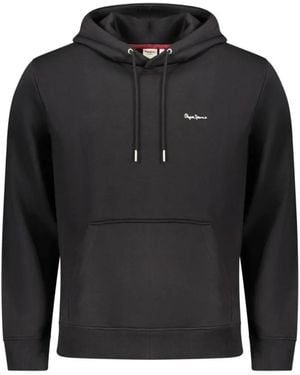 Pepe Jeans Griffin Pouch-Pocket Hoodie - Black