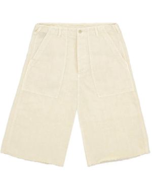 Fortela Simone Linen Shorts - White