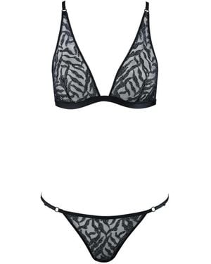 Aubade Ensemble Culotte-Soutien-Gorge Moonlight Shadow - Black