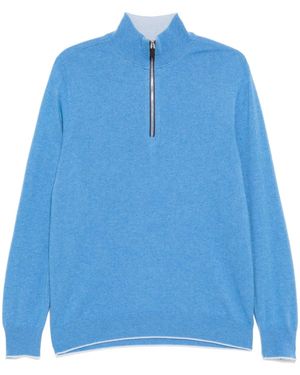 N.Peal Cashmere Carnaby Sweater - Blue