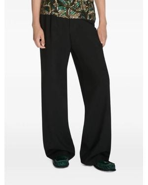 Dries Van Noten Embroidered Waist Trousers - Black