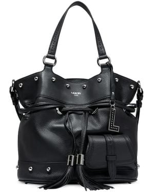 Lancel Sac Seau En Cuir À Détails De Clous - Black