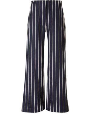 ANDRES OTALORA Pantalon À Rayures - Bleu