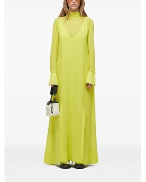 Osklen Kleid mit Stehkragen - Gelb