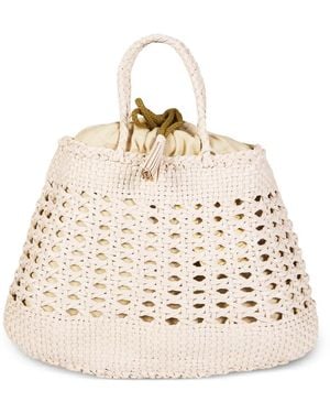 Dragon Diffusion Santa Cano Woven Shoulder Bag - Natural