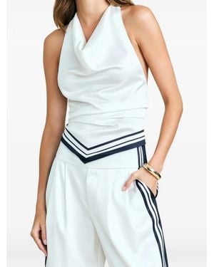 SER.O.YA Nicola Cowl-Neck Top - Blue