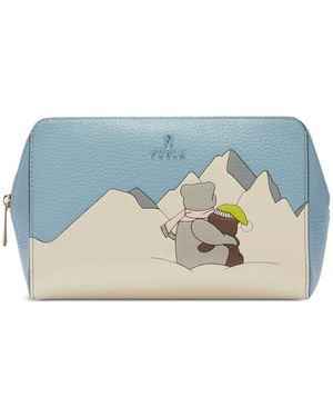 Furla Große Kosmetiktasche - Blau