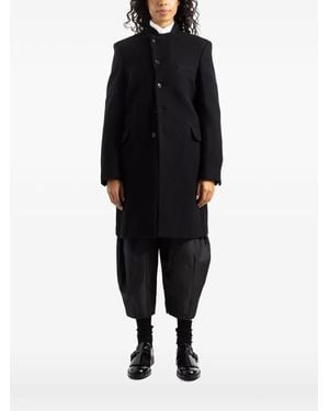 Comme des Garçons Single-Breasted Coat - Black
