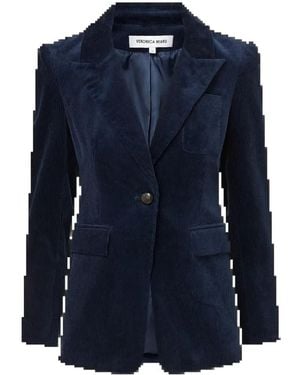 Veronica Beard Livvy Corduroy Dickey Jacket - Blue