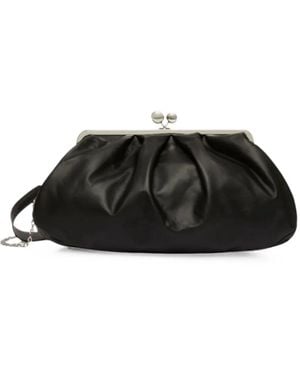 Weekend by Maxmara Large Sheepskin Pasticcino Bag - Black