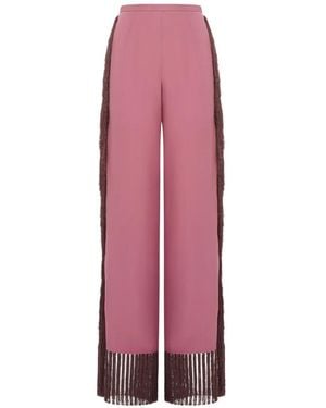 Taller Marmo Alabama Fringed Pants - Pink