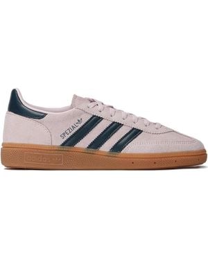 adidas Handball Spezial Suede 3-Stripe Trainers - Natural